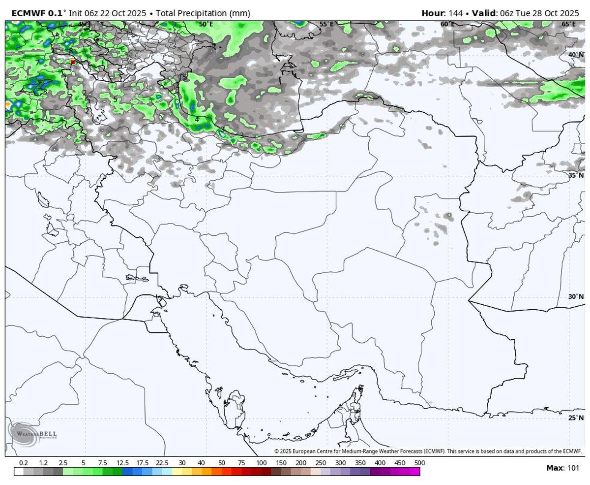 آغاز بارشهای رگباری در شمال کشور طی روزهای آینده