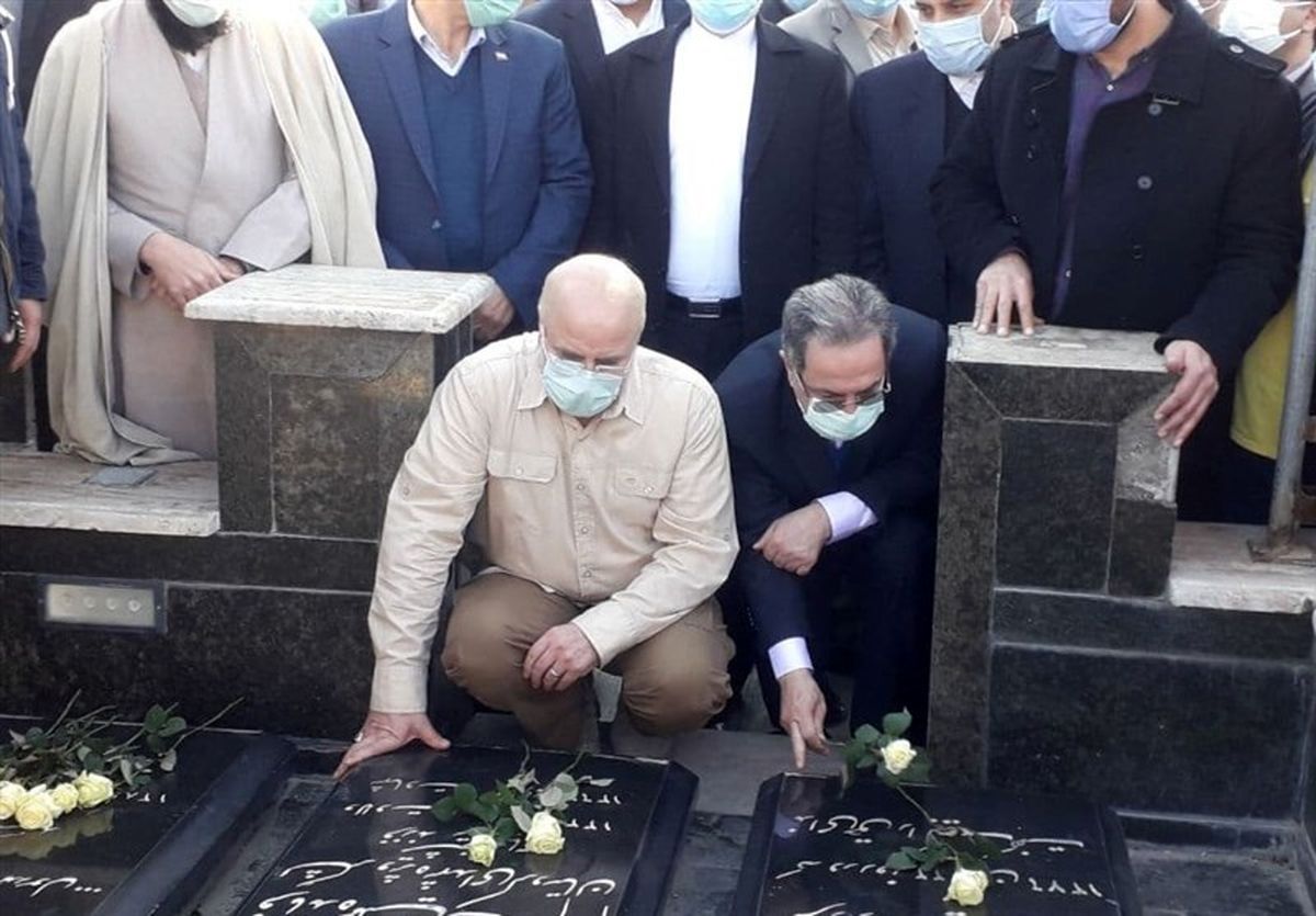 زیارت قالیباف از مزار شهدا و امامزاده جعفر پیشوا +فیلم