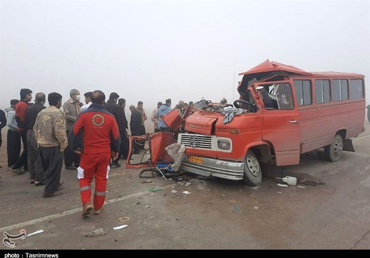 واژگونی مینی‌بوس در محور سنندج ـ مریوان 