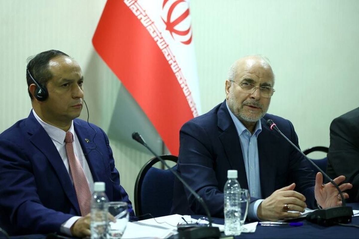 قالیباف: همه باید برای تسهیل تجارت ایران و ونزوئلا کمک کنیم/دیدار جمعی از علمای ادیان، نخبگان علمی ونزوئلا با قالیباف/رئیس مجلس در جمع دانشجویان ونزوئلا: آموخته‌ایم که اقتدار واقعی، از دل مردم برمی‌خیزد، نه از بیرون مرزها