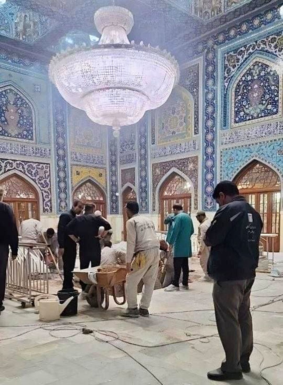 آرامگاه ابدی رهبر شهید انقلاب در رواق دارالذکر حرم امام رضا +عکس