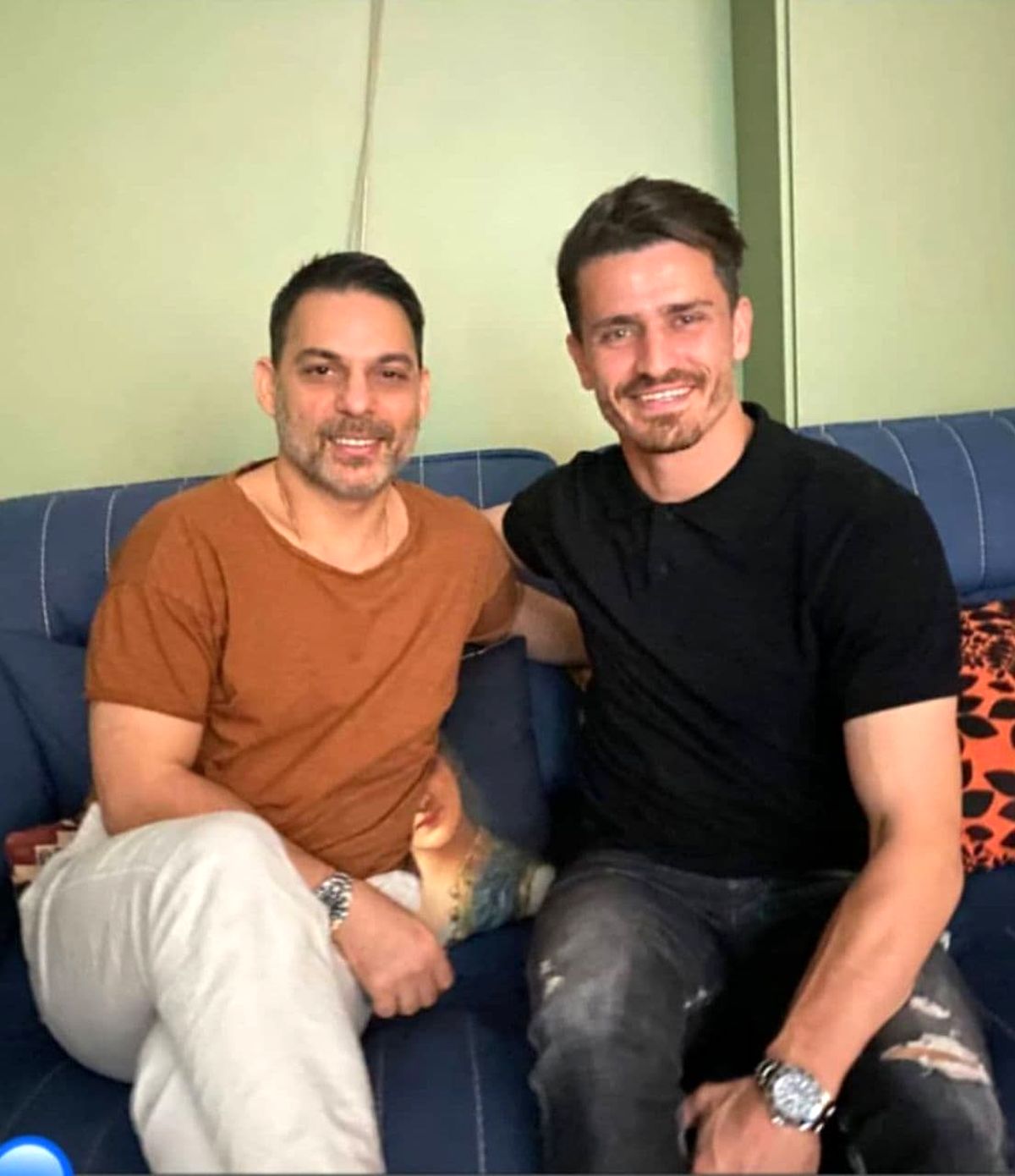 عکس پیمان معادی کنار فوتبالیست معروف