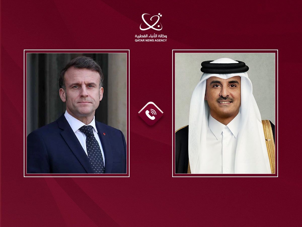 تماس تلفنی فوری مکرون با امیر قطر