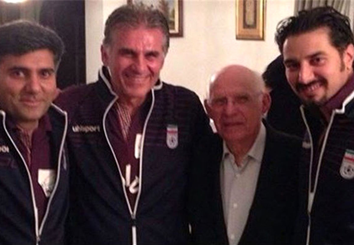کارلوس کيروش و پدرش/عکس
