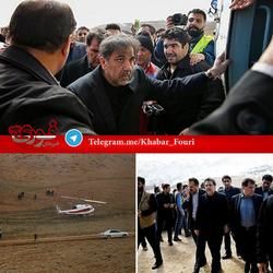 حضور آخوندی در موقعیت احتمالی سقوط هواپیما +عکس