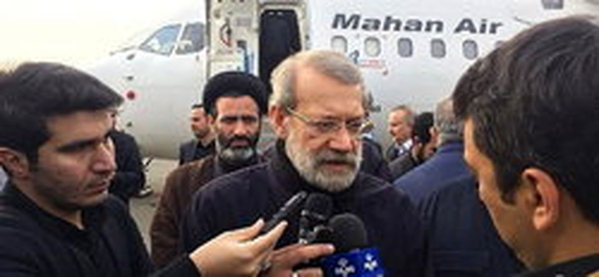 اظهارات لاریجانی در بدو ورود به استان کرمانشاه