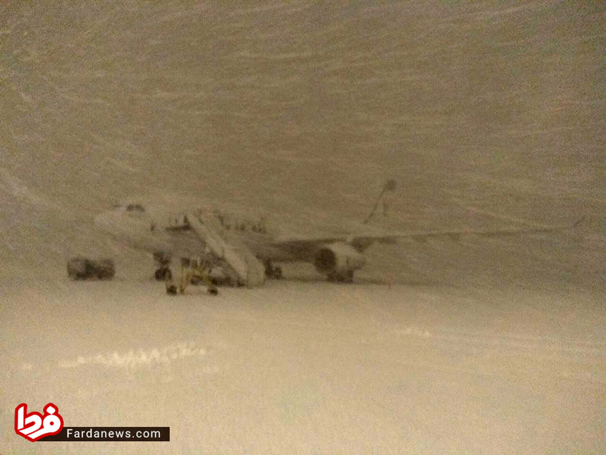 عکسی جالب از فرودگاه امام خمینی در شب گذشته