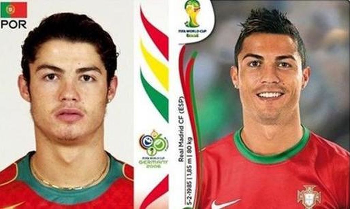 چهره رونالدو پیش از معروف شدن/عکس