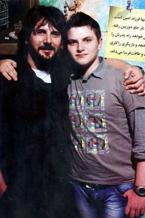 عکس/ امین حیایی و پسرش