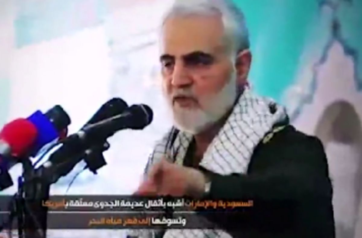 فیلم: کنایه سرلشگر قاسم سلیمانی به آتش جنگ در عربستان