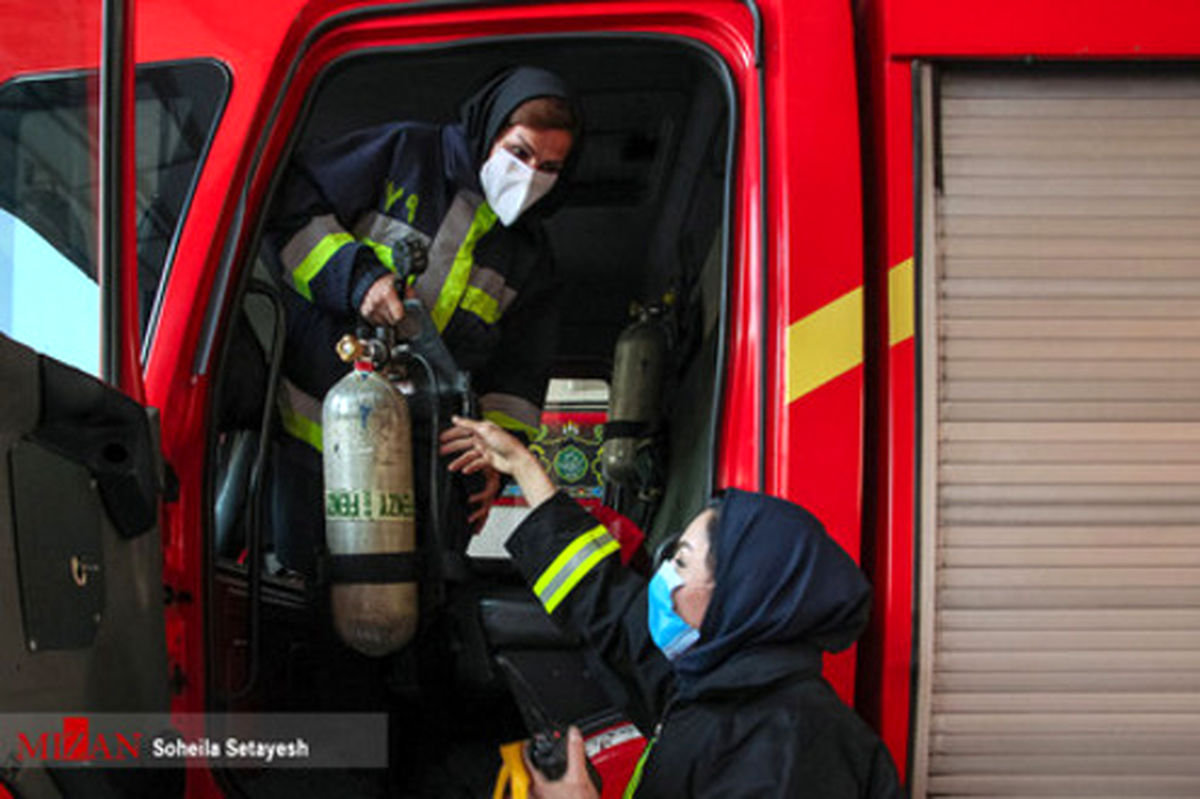 تصاویر: بانوان آتش‌نشان در فارس