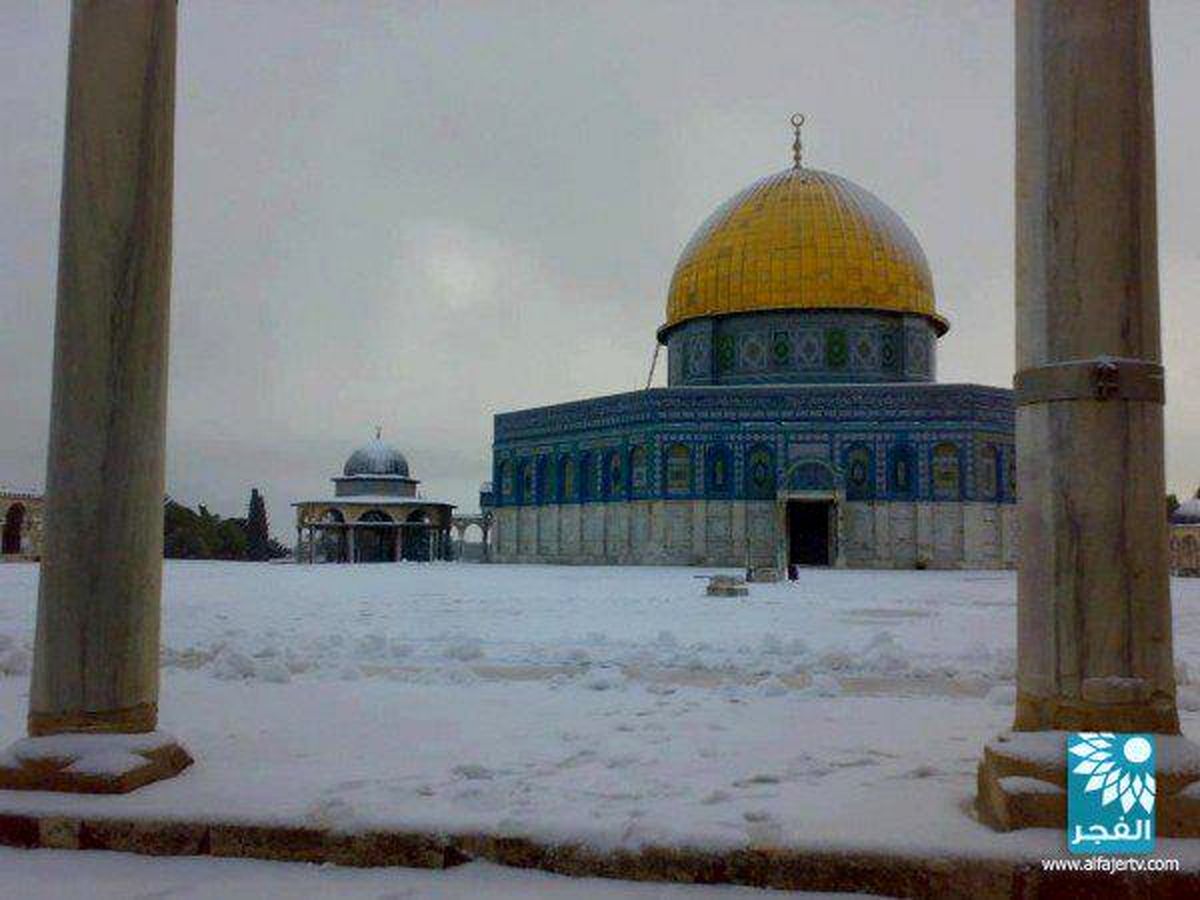 عکس/ برف در قبةالصخره