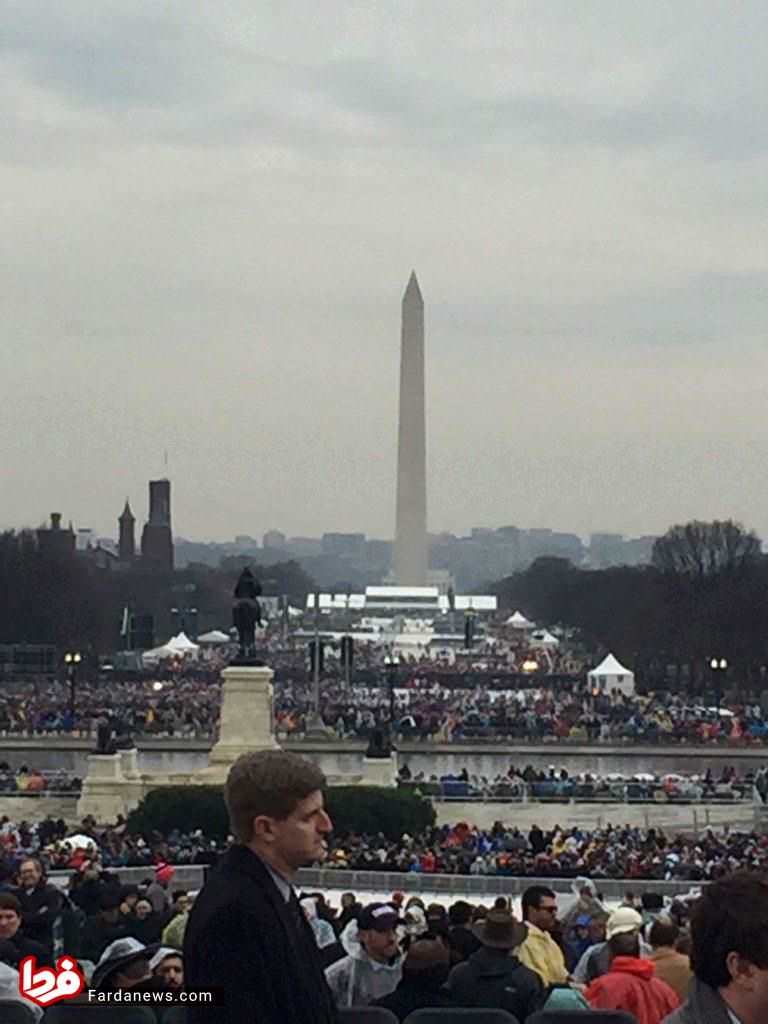 عکس: جمعيت حاضر در مراسم تحليف دونالد ترامپ