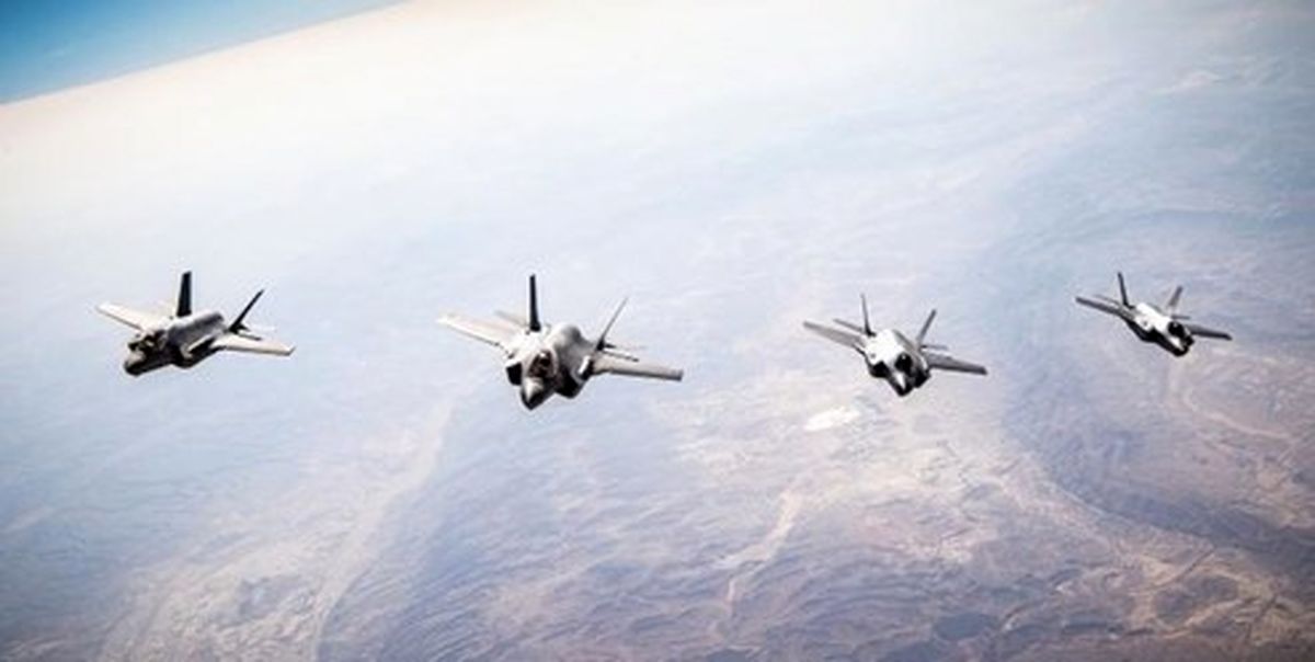 تمرین مشترک جنگندههای پنهانکار آمریکا و رژیم صهیونیستی