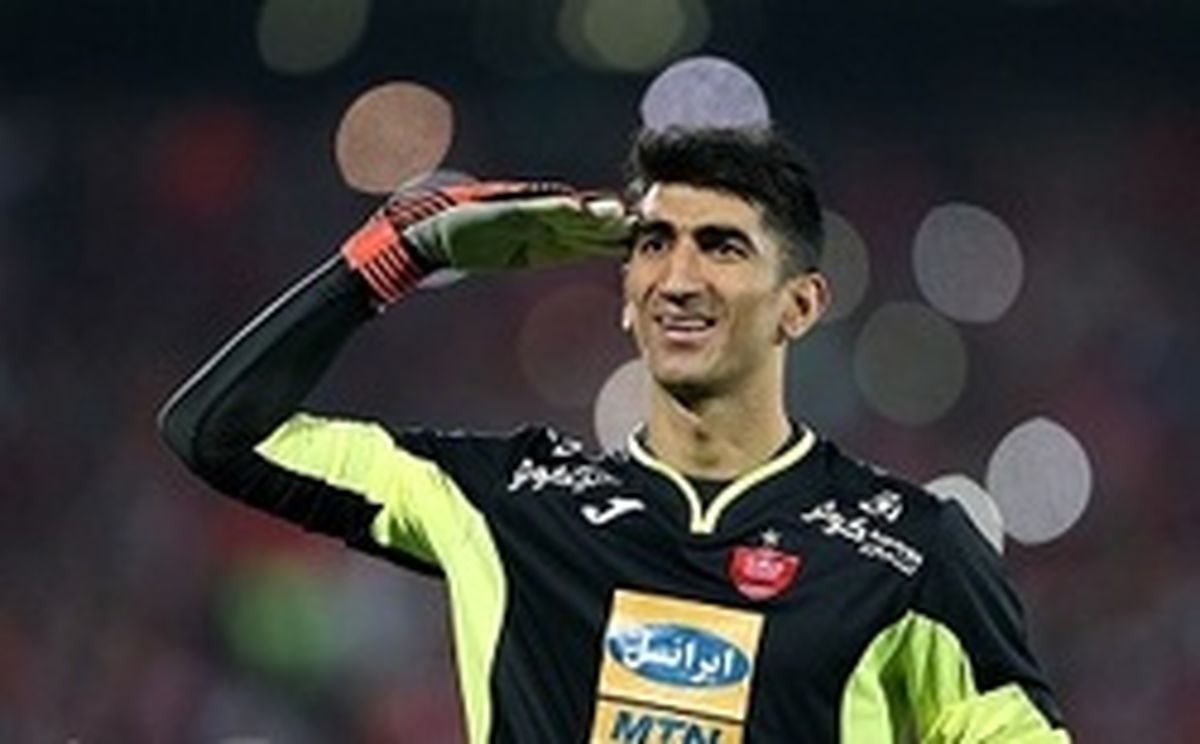 لایک صفحه رهبر انقلاب برای پست بیرانوند +عکس