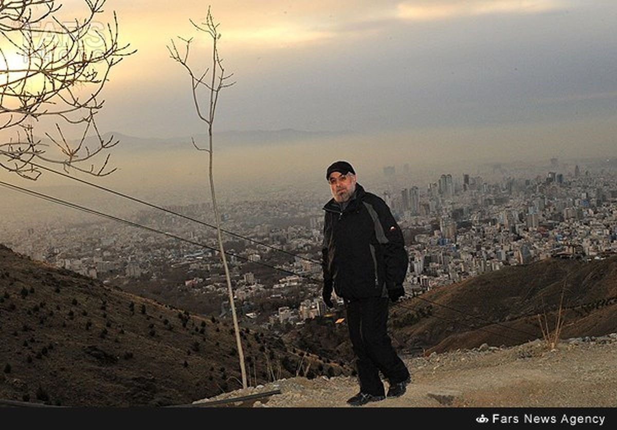 تصاویر/ رئیس‌جمهور در ارتفاعات تهران