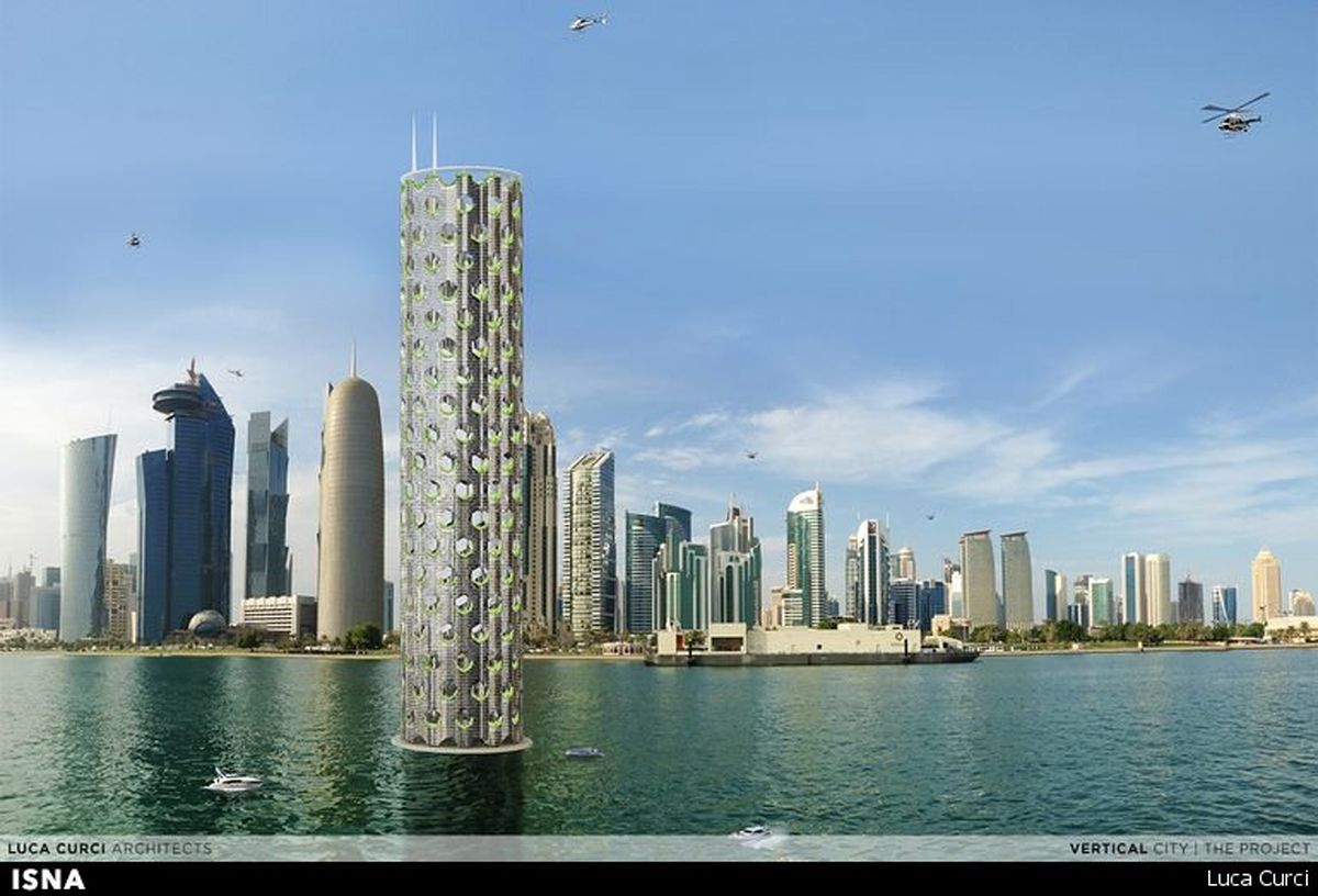 تصاویر:طرح شهر عمودی در قلب خاورمیانه