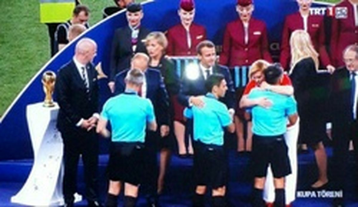 داور فینال در آغوش خانم کیتاروویچ +عکس