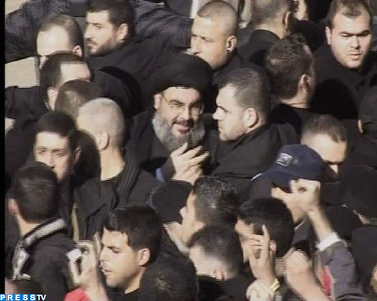 تصویر:اولین حضور نصرالله در بین مردم