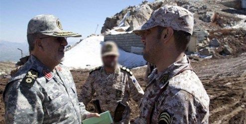بازدید فرمانده نیروی زمینی سپاه از مرز خداآفرین