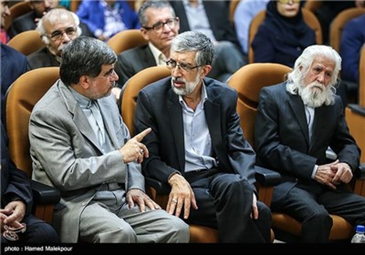 عکس/ تاکید جنتی به حداد عادل