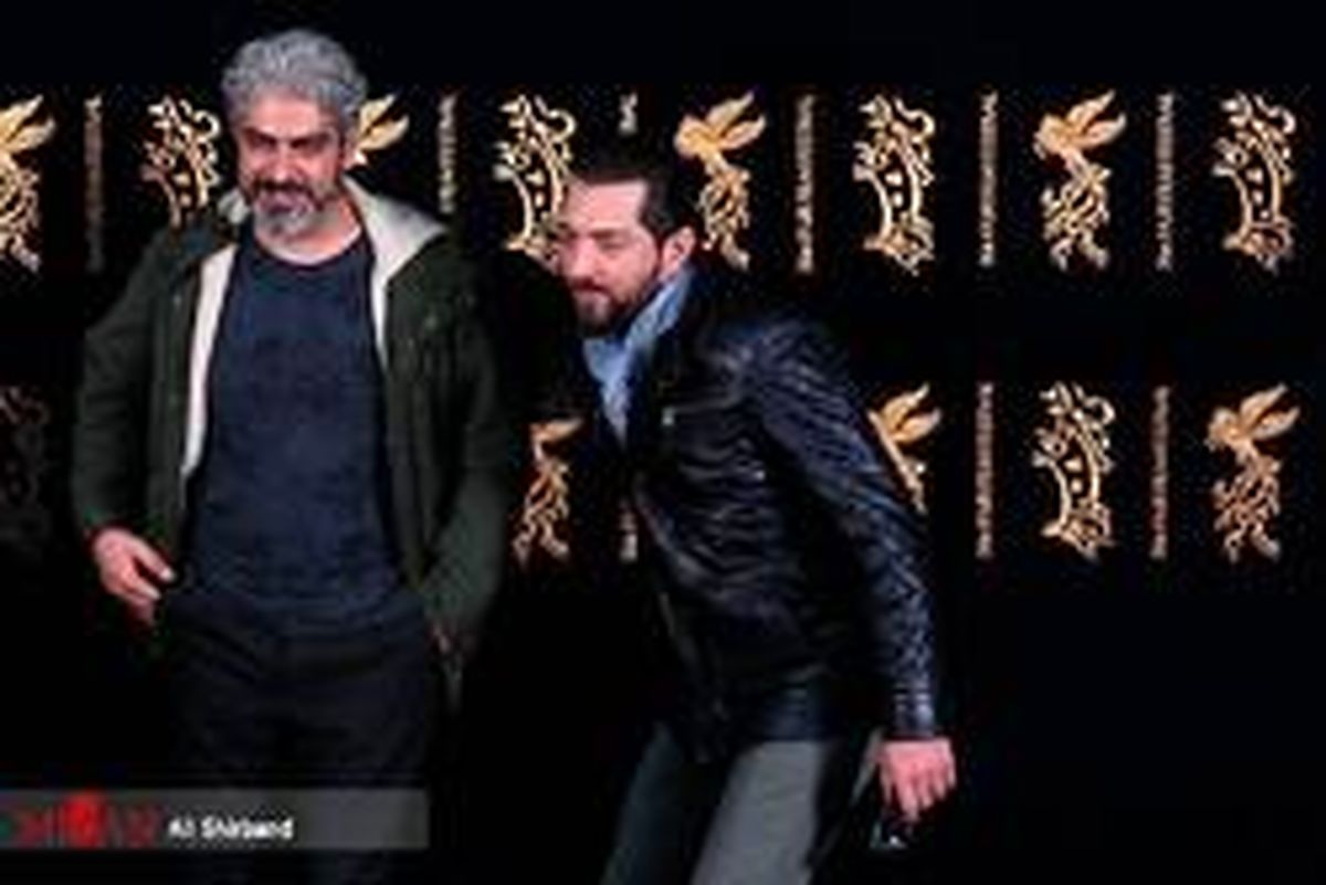 شوخی بهرام رادان با مهدی پاکدل در جشنواره فجر +عکس