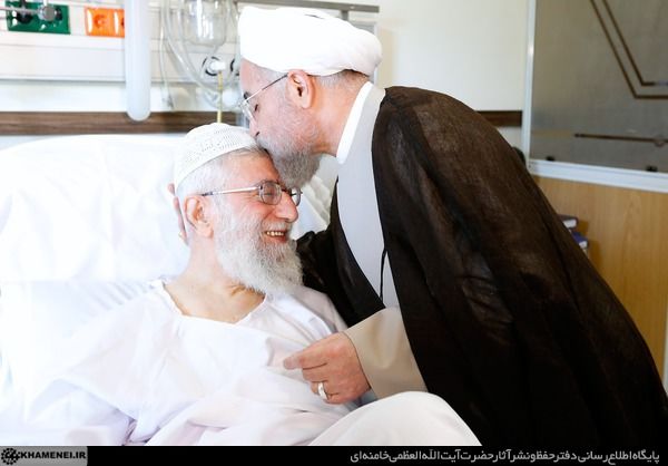 عیادت رئیس جمهور از رهبر انقلاب/تصاویر