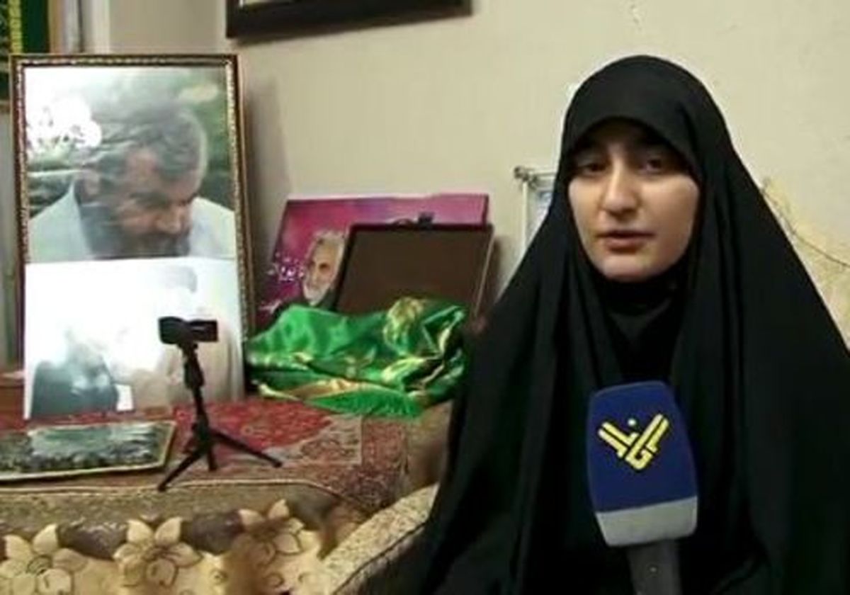 دختر سردار سلیمانی خطاب به ترامپ: جرات داشتید با پدرم رودررو میشدید +فیلم