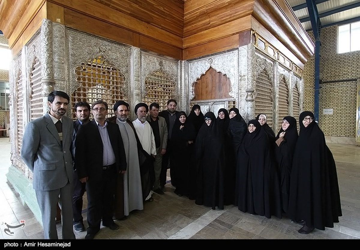 بازدیدخانم‌معاون از روند ساخت ضریح/عکس