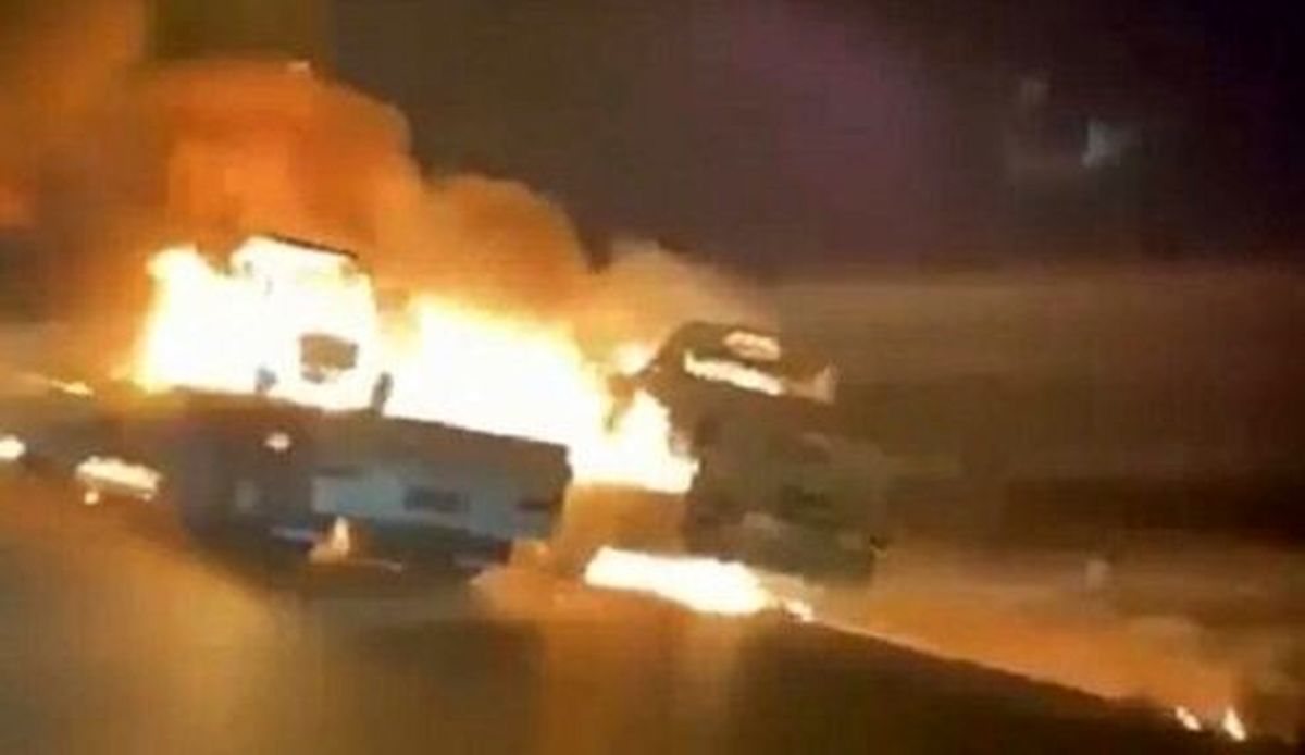 کاروان نظامی آمریکا هدف حمله قرار گرفت