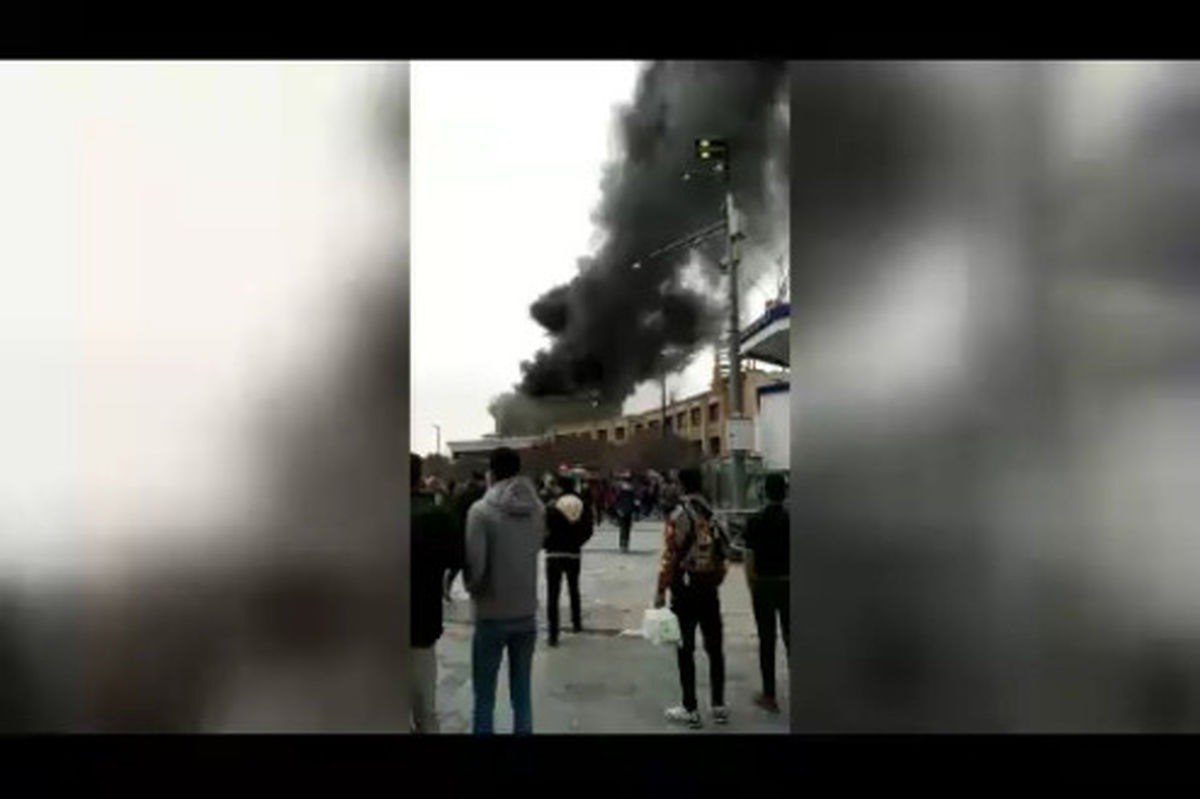 فیلم: آتش سوزی هتل ادریس مشهد