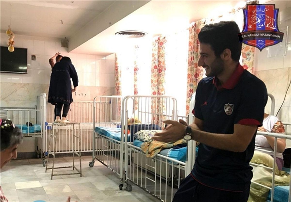 اقدام خیرخواهانه تیم نساجی مازندران +تصاویر