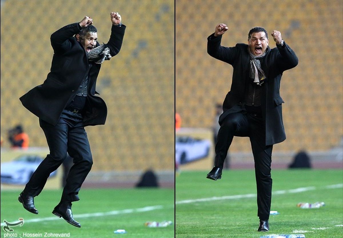 عکس: حرکت متفاوت دایی در بازی امروز نفت-استقلال