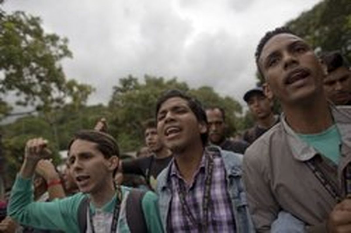 درگیری دانشجویان و پلیس ونزوئلا