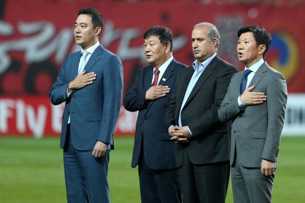 تاج در ورزشگاه جام‌جهانی سئول +عکس