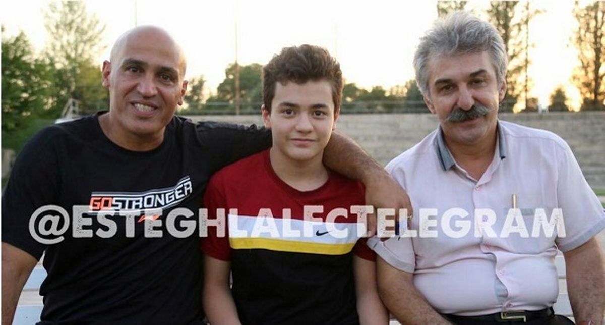 حضور رادین افتخار آفرین در تمرین استقلال +عکس