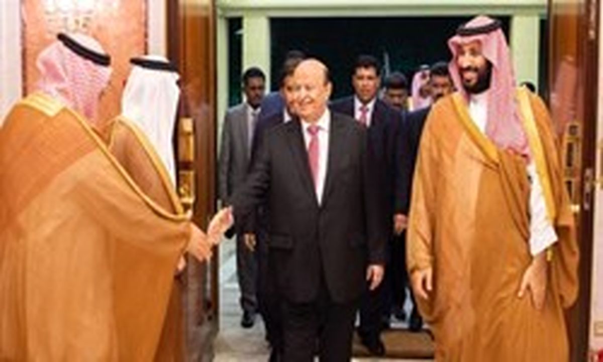 دیدار رئیسجمهور مستعفی یمن با ولیعهد عربستان