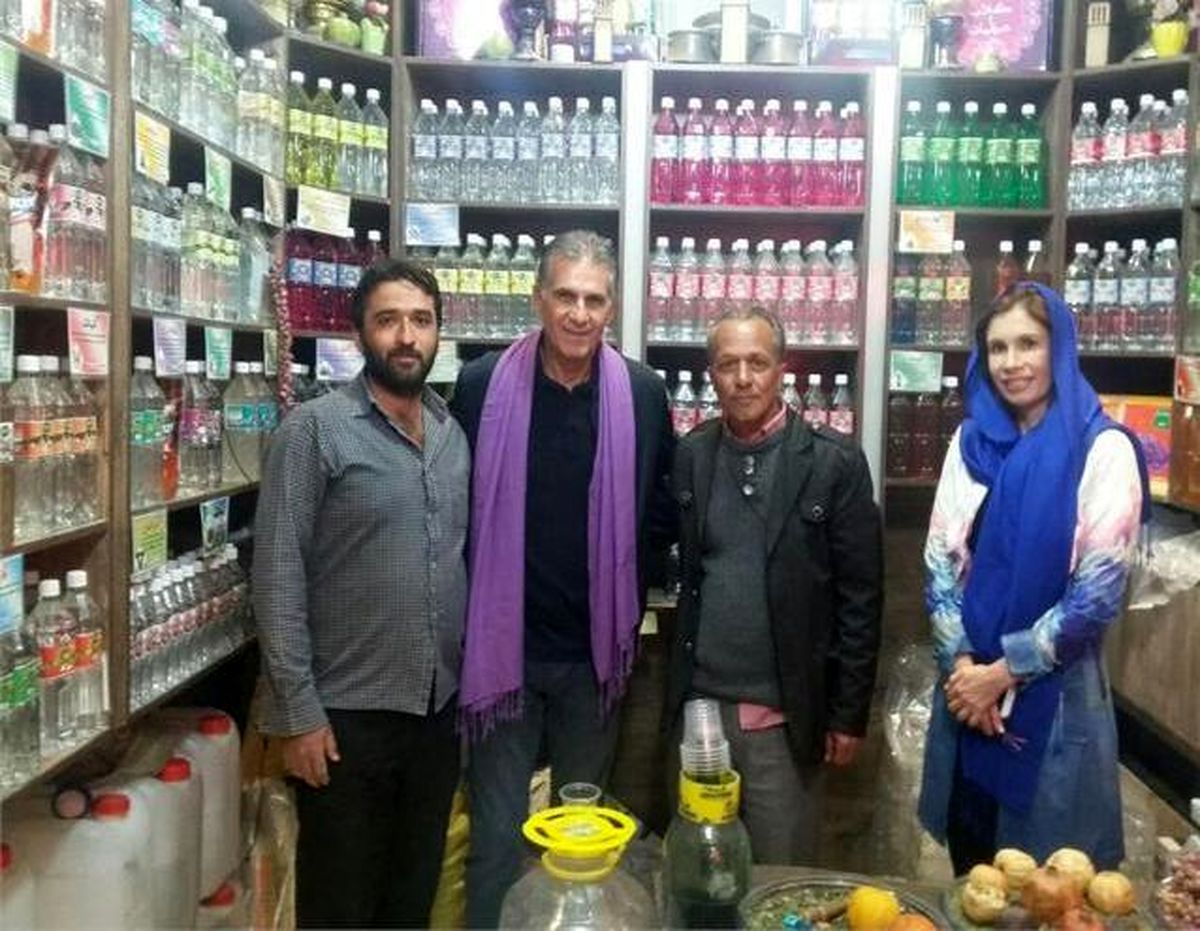 عکس: کیروش و همسرش در کاشان