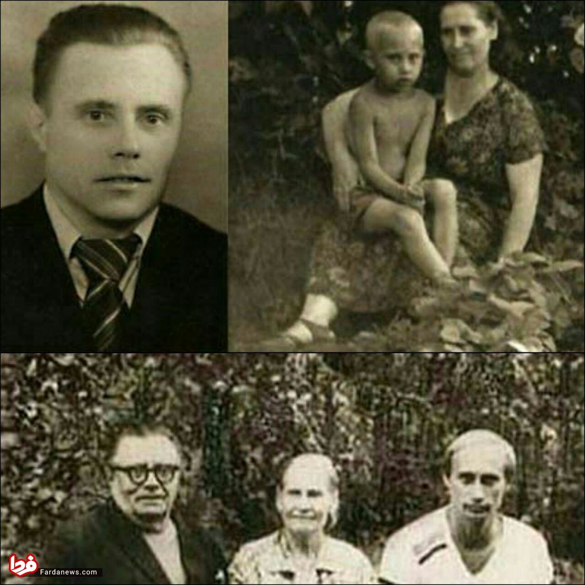 ولادیمیر پوتین در کنار خانواده +عکس