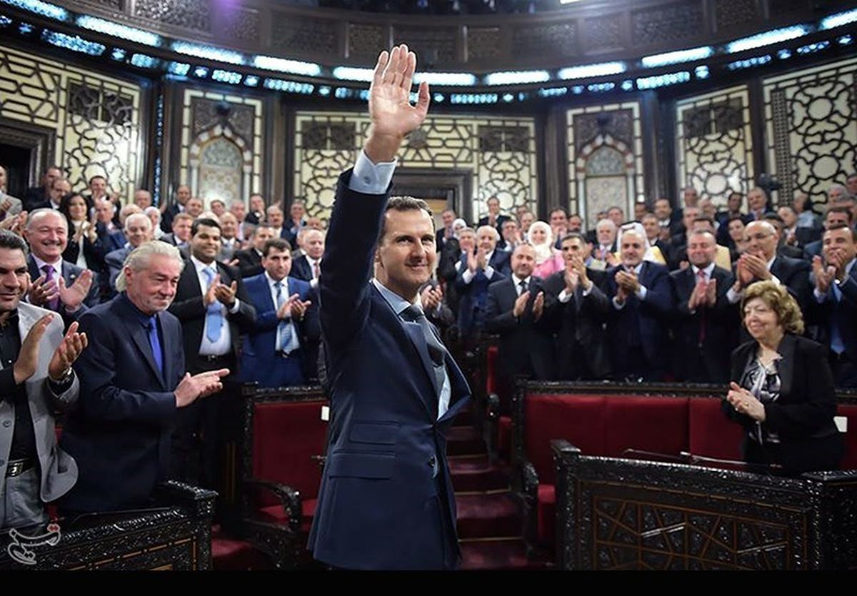 تصاویر: سخنرانی بشار اسد در پارلمان سوریه