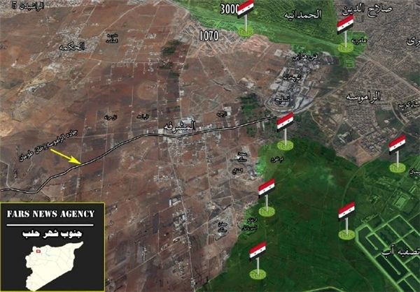 حلقه محاصره تروریست‎ها در «الراموسه» حلب تنگ‌تر شد