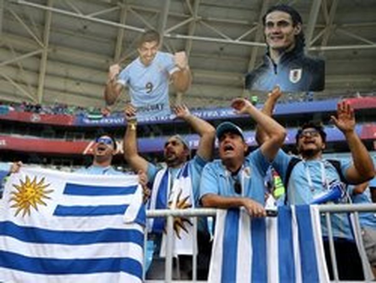صدرنشینی اروگوئه با برد قاطع برابر روسیه