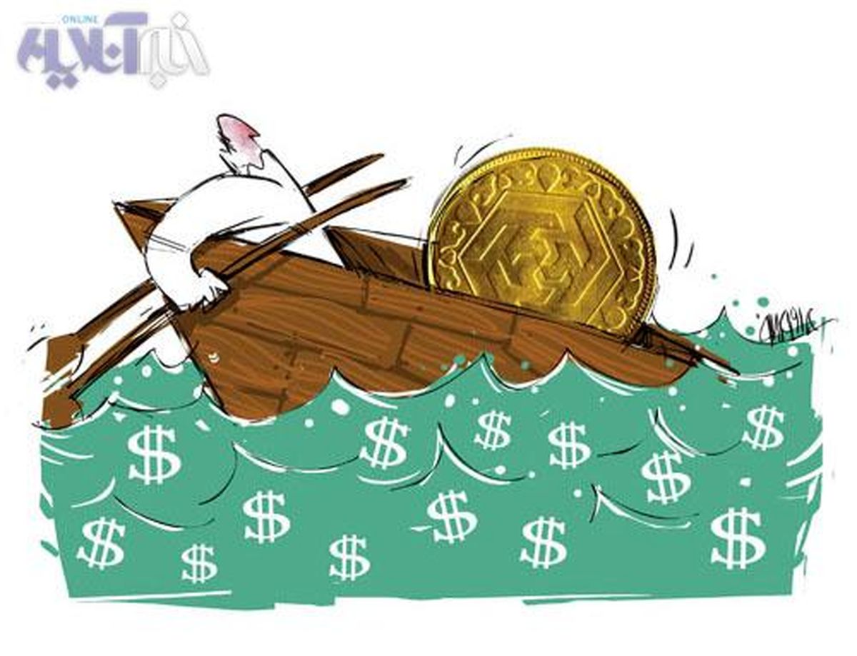 سکه در تلاطم دلار!/کاریکاتور