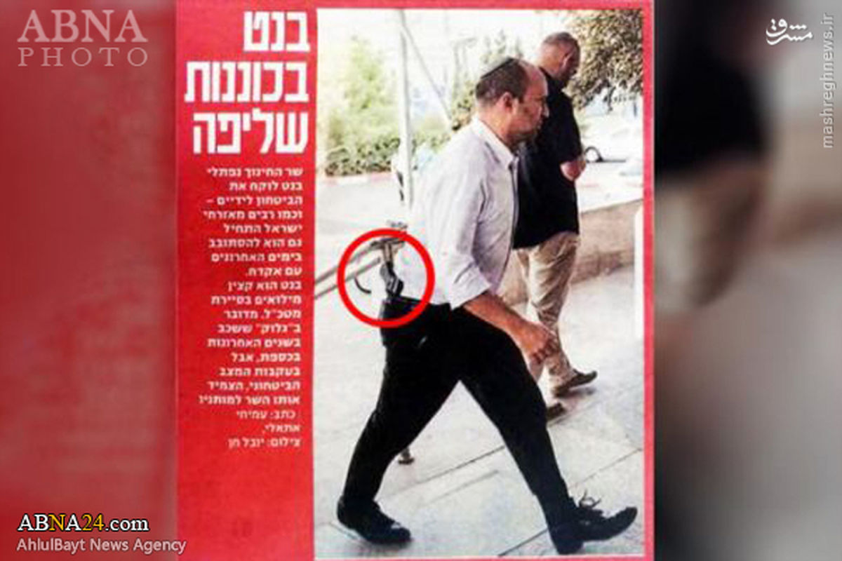 اقدام تحریک آمیز وزیر صهیونیست در خیابان+عکس