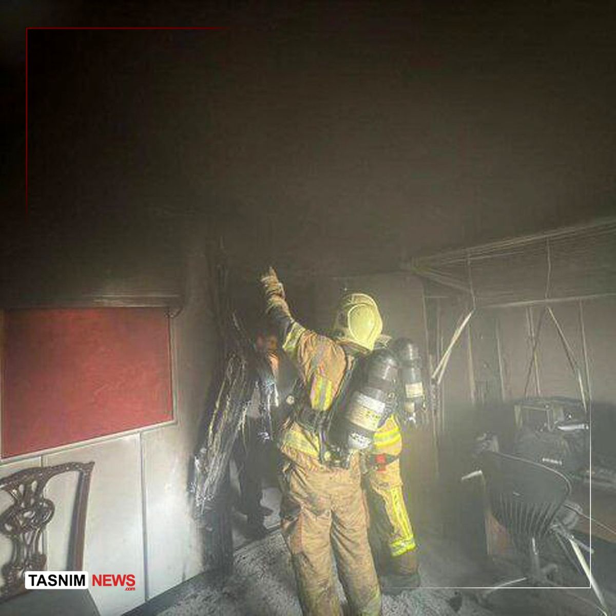 آتش‌سوزی گسترده منزل مسکونی در خیابان خراسان تهران +عکس