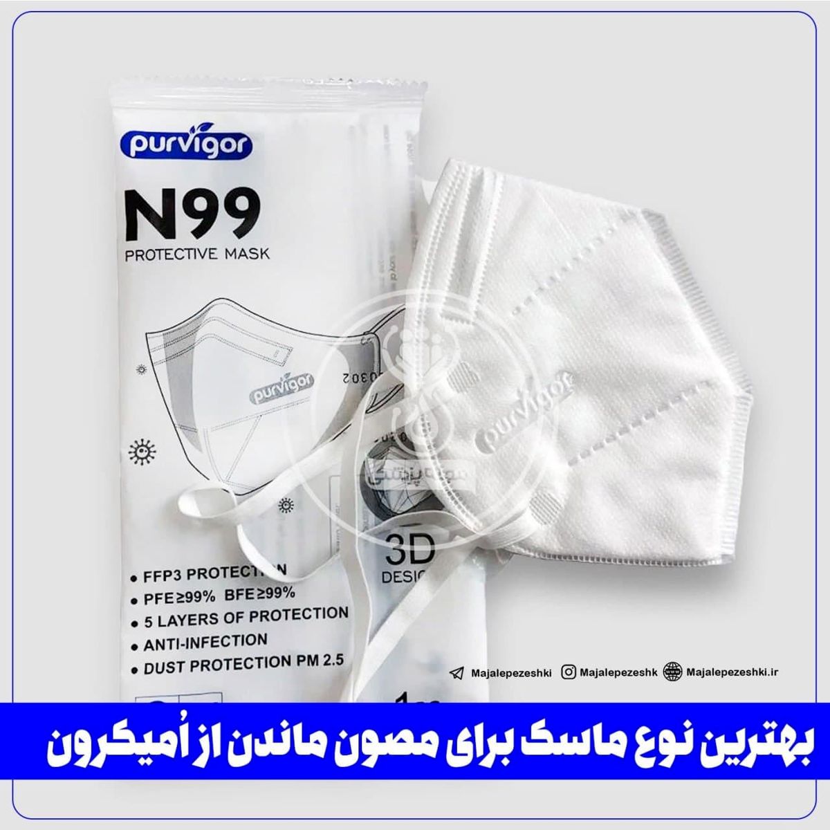 بهترین نوع ماسک برای مصون ماندن از اُمیکرون!