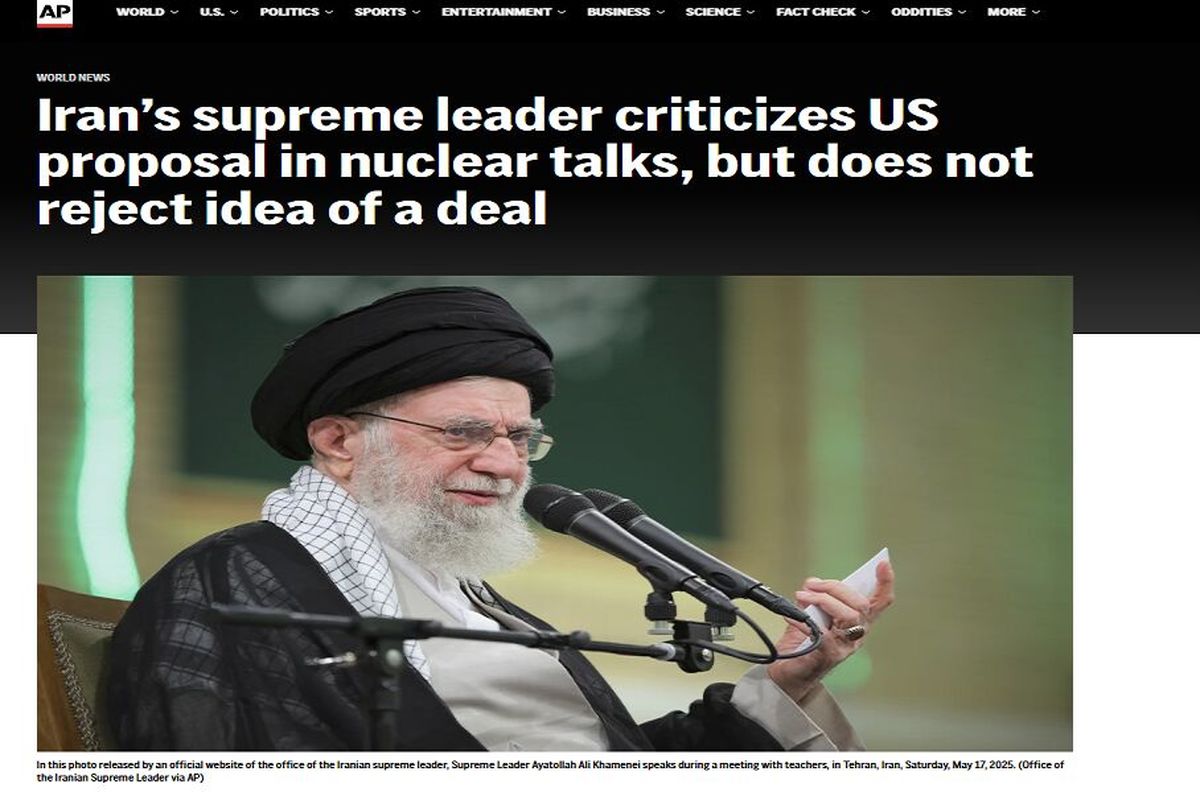 بازتاب بیانات رهبری درباره پیشنهاد آمریکا برای توافق هسته ای در رسانه‌های انگلیسی‌زبان