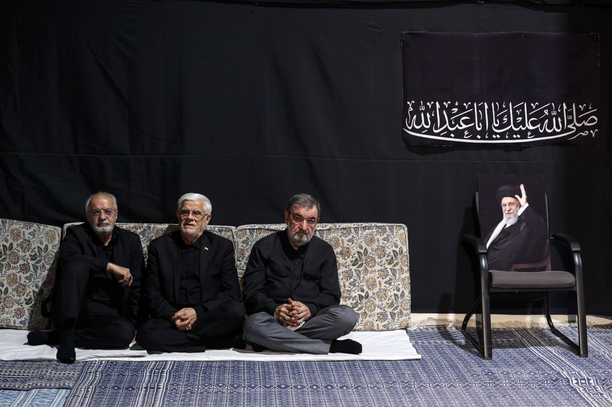 عزاداری شب تاسوعا در جوار قتلگاه رهبر شهید انقلاب 
