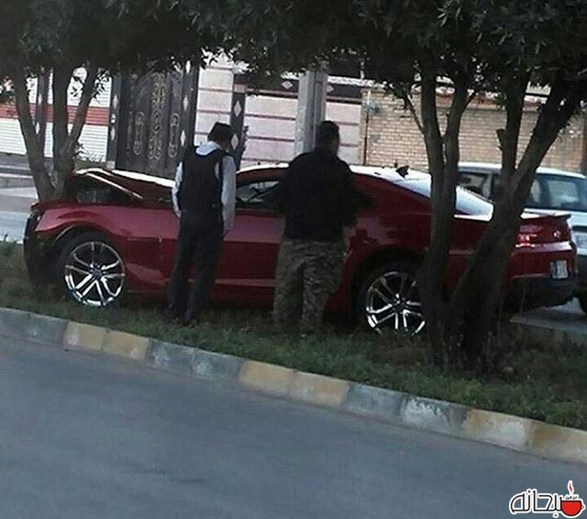 عکس: تصادف کامارو با درختان اهواز!