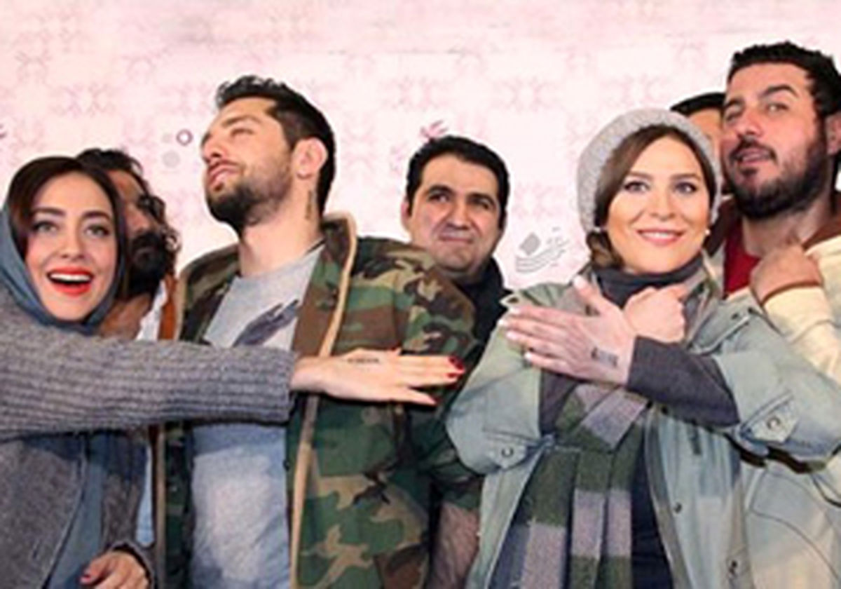 عکس: نصب بارکد روی بدن برخی بازیگران جشنواره فجر